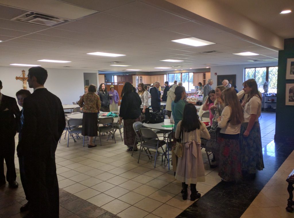 Socializing After Mass