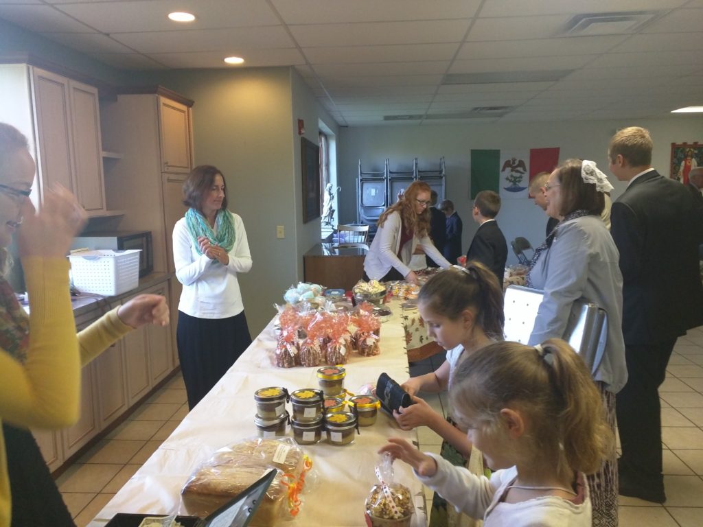 Food being sold at our Fall Bake Sale